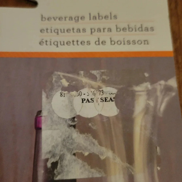 Martha Stewart Crafts Halloween Beverage Wine Bottle Labels Glitter - Picture 4 of 5